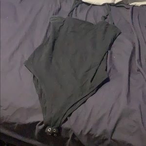 black tank top body suit